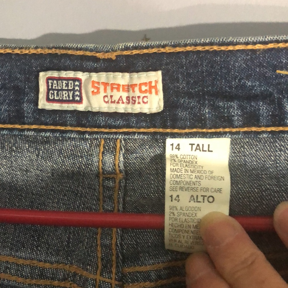 Faded glory classic stretch women’s jeans size 14 tall - Picture 2 of 3